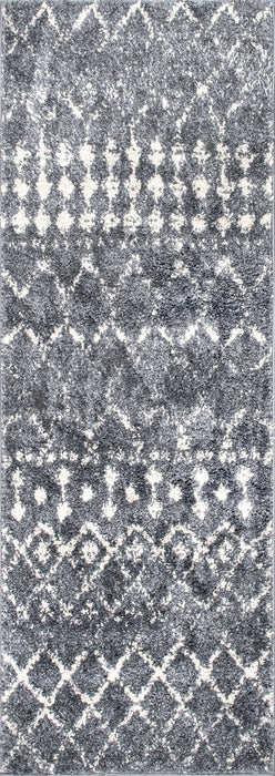 Moroccan Trellis Area Rug 160x230 cm Grey