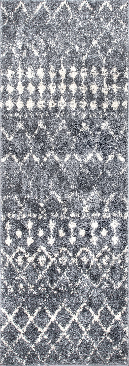 Moroccan Trellis Area Rug 160x230 cm Grey