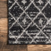 Moroccan Trellis Area Rug Black 160x240 cm