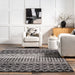 Moroccan Trellis Area Rug Black 160x240 cm