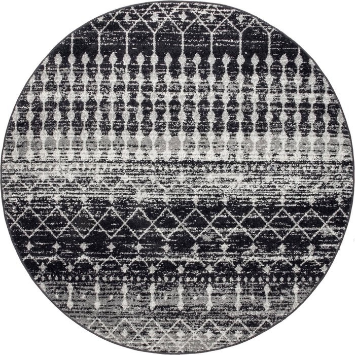 Moroccan Trellis Area Rug Black 160x240 cm