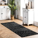 Moroccan Trellis Area Rug Black And White 140x200 cm