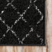 Moroccan Trellis Area Rug Black And White 160x230 cm