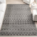 Moroccan Trellis Area Rug Dark Grey 160x230 cm