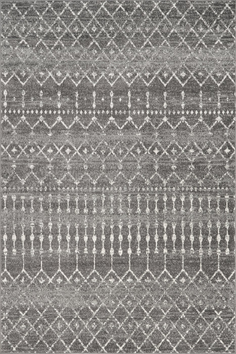 Moroccan Trellis Area Rug Dark Grey 160x230 cm