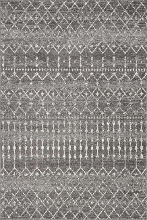 Moroccan Trellis Area Rug Dark Grey 160x230 cm