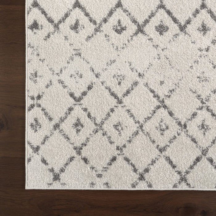 Moroccan Trellis Area Rug Grey 160 x 230 cm