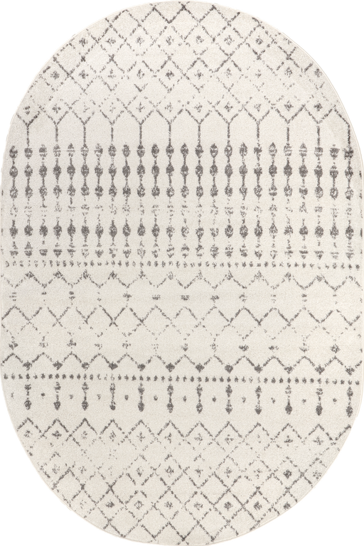 Moroccan Trellis Area Rug Grey 160 x 230 cm