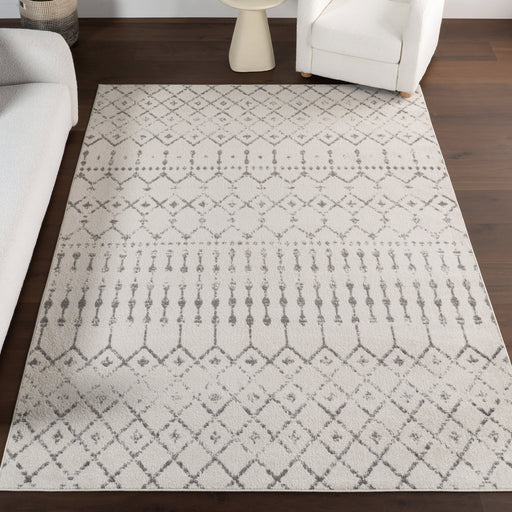 Moroccan Trellis Area Rug Grey 160x230 cm