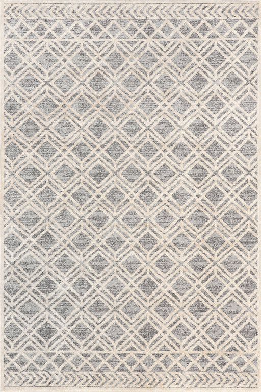 Moroccan Trellis Area Rug In Grey For Home Decor