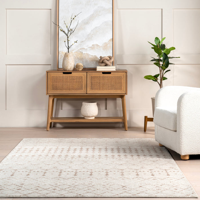 Moroccan Trellis Area Rug Neutral Color Options Available
