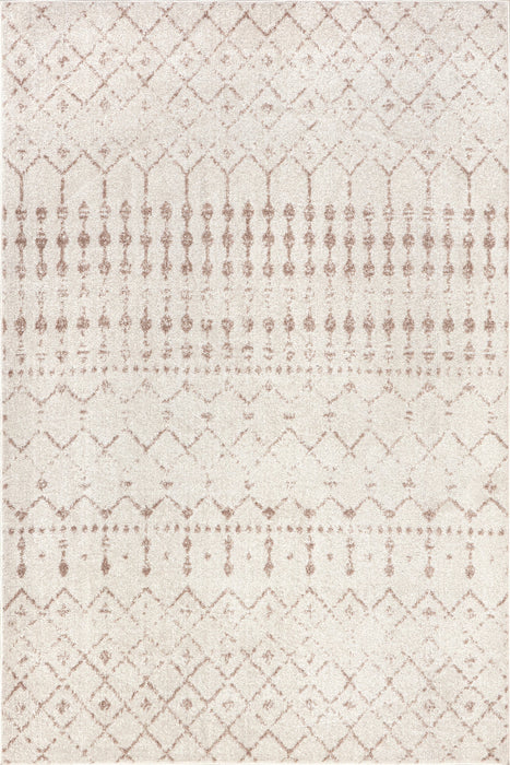 Moroccan Trellis Area Rug Neutral Color Options Available