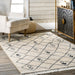 Moroccan Trellis Area Rug With Non-Slip Backing 120x180 cm