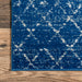 Tappeto marocchino a traliccio in blu 160x230 cm