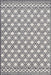 Moroccan Trellis Area Rug in Dark Grey 160x230 cm