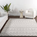 Moroccan Trellis Area Rug in Grey 120x180 cm