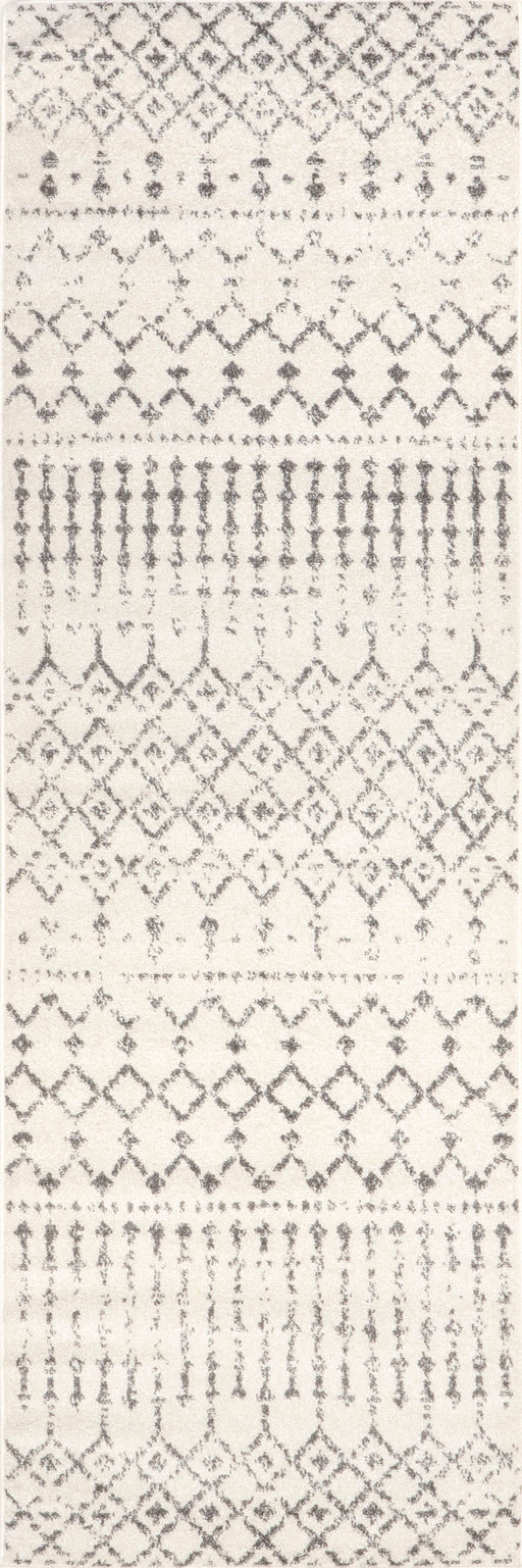 Moroccan Trellis Area Rug in Grey 120x180 cm