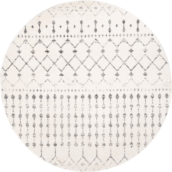 Moroccan Trellis Area Rug in Grey 160 cm x 230 cm