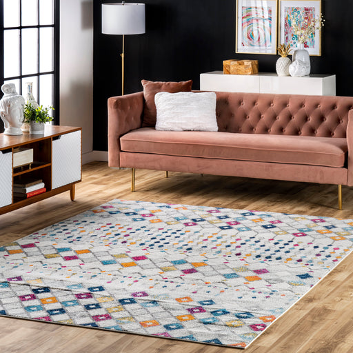 Moroccan Trellis Area Rug in Multiple Colors and Sizes