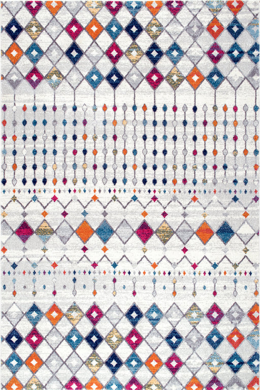 Moroccan Trellis Area Rug in Multiple Colors and Sizes