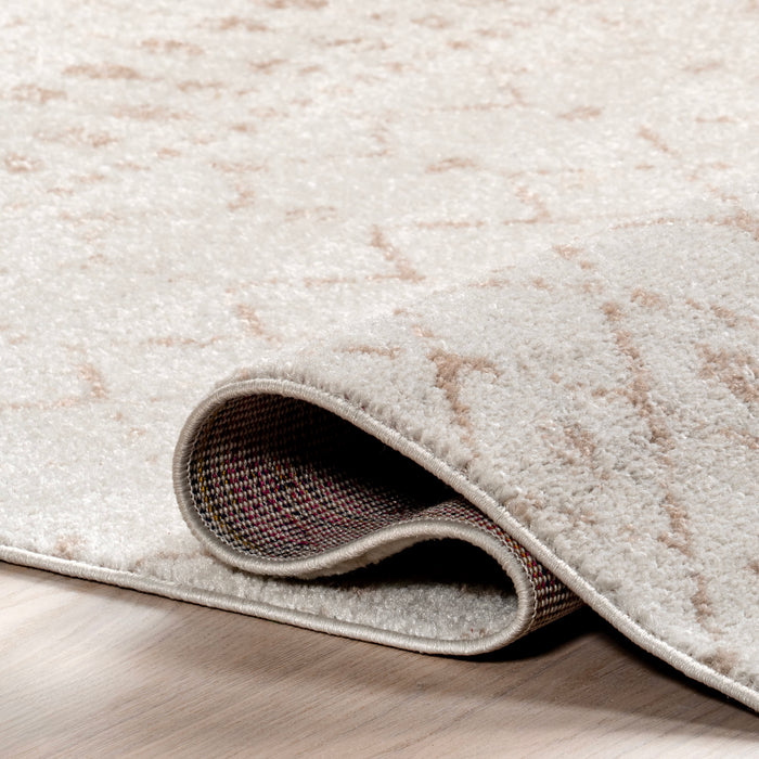 Moroccan Trellis Area Rug in Neutral Colors