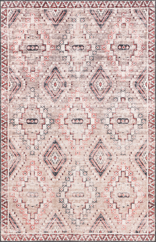 Moroccan Trellis Area Rug in Rust for Home Decor