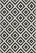 Moroccan Trellis Black And Off White Indoor Outdoor Rug