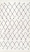 Moroccan Trellis Non-Slip Area Rug 120 x 180 cm Off White