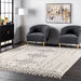 Moroccan Tribal Tassel Area Rug 140cm Off White