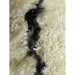 Morocco 2491 Super-Plush Moroccan Berber Diamond Hand-Made Super-Soft Fine Yarn Polyester Boho Shaggy Ivory/Black Rug