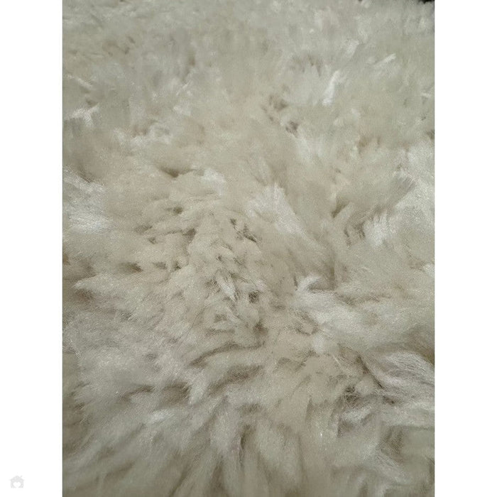 Morocco 2491 Super-Plush Moroccan Berber Diamond Hand-Made Super-Soft Fine Yarn Polyester Boho Shaggy Ivory/Grey Rug