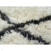 Morocco 2491 Super-Plush Moroccan Berber Diamond Hand-Made Super-Soft Fine Yarn Polyester Boho Shaggy Ivory/Grey Rug