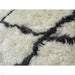 Morocco 2491 Super-Plush Moroccan Berber Diamond Hand-Made Super-Soft Fine Yarn Polyester Boho Shaggy Ivory/Grey Rug