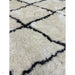 Morocco 2491 Super-Plush Moroccan Berber Diamond Hand-Made Super-Soft Fine Yarn Polyester Boho Shaggy Ivory/Grey Rug