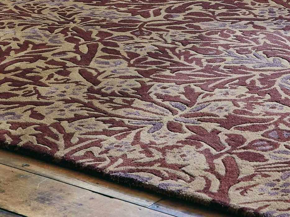 Morris & Co Autumn Flowers Plum 27500 (Made To Order) Rug