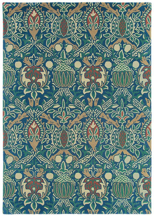 Morris & Co Granada Indigo/Red 27608 (Made To Order) Rug