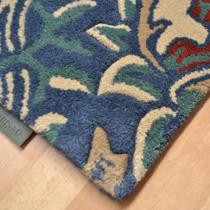 Morris & Co Granada Indigo/Red 27608 (Made To Order) Rug