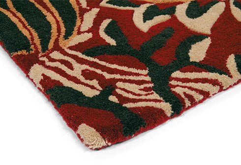 Morris & Co Granada Red/Black 27600 (Made To Order) Rug