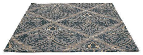 Morris & Co Pure Trellis 029105 Black Ink (Made To Order) Rug