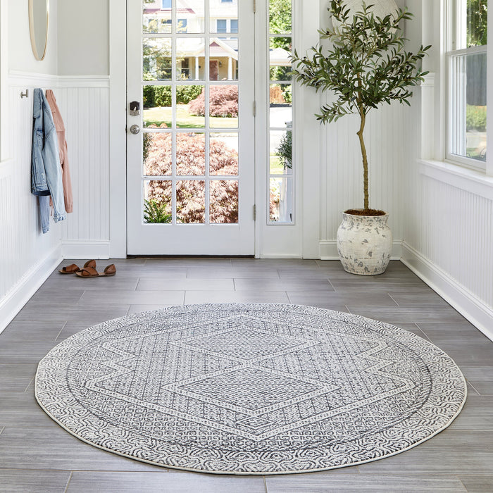 Mosaic Area Rug Grey 120x180 cm