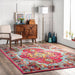 Mosaic Medallion Area Rug 120x180 cm Fuchsia