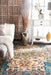 Mosaic Medallion Area Rug 120x180 cm Grey