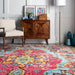 Mosaic Medallion Area Rug Fuchsia 160x230 cm