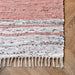 Täplikäs Stripes Pink Tupsualueen matto 152x244 cm