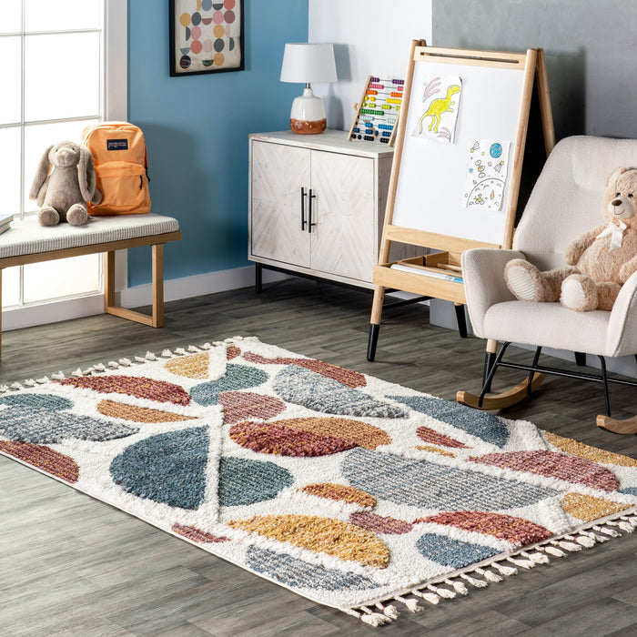 Moxy Ivory Area Rug in Multiple Sizes for Modern Spaces