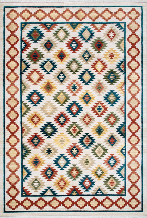 Multicolor Boho Aztec Area Rug 120x180 cm