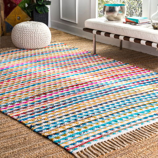 Multicolor Chindi Area Rug 150x240 cm