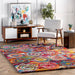 Multicolor Circle Area Rug for Kids Playroom