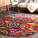 Multicolor Circle Pattern Area Rug for Nursery and Playroom