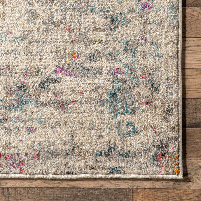 Multicolor Clouded Impressionism Area Rug for Kids Room